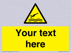 Custom Warning diving area